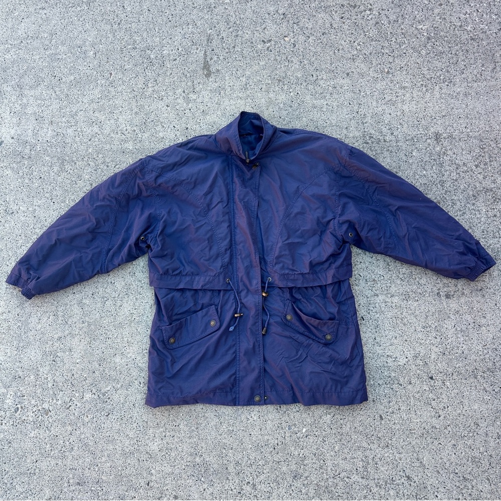 Vintage Navy Blue Windbreaker Aeros Jacket small